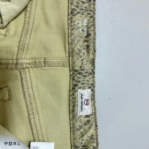 Ag Adriano Goldschmied The Vera Silk Phyton Fresh Sand Mini Skirt Size 2… - Picture 6 of 9